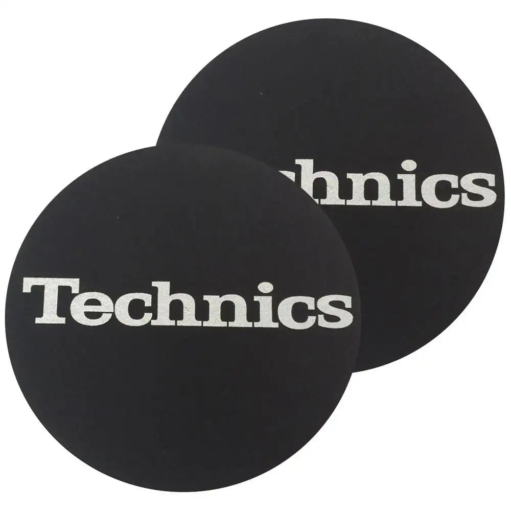 Slipmats TECHNICS logo bianco (coppia)