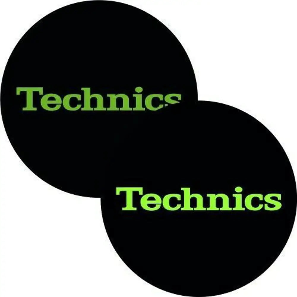 Slipmats TECHNICS logo verde (coppia)