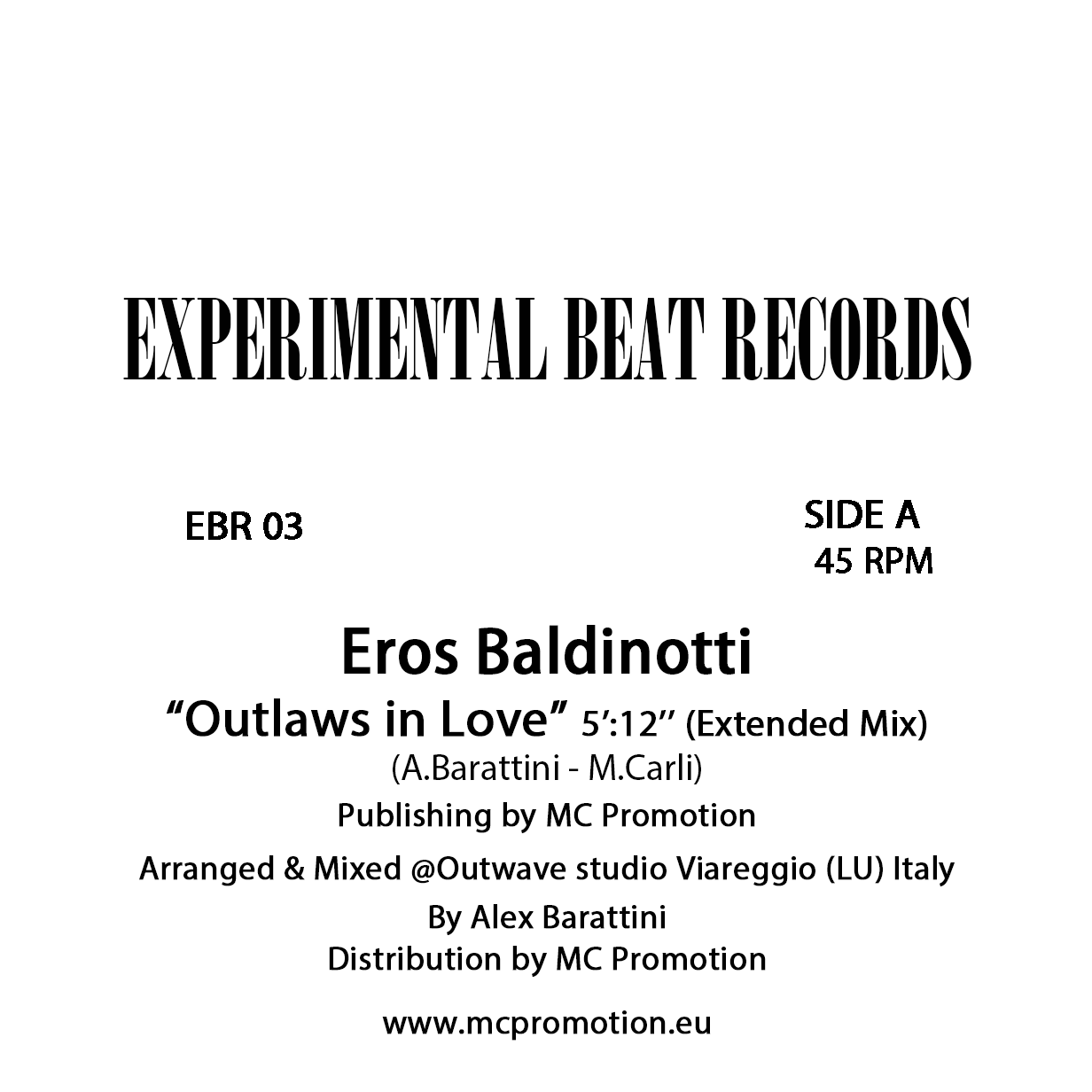 Eros Baldinotti - OUTLAWS IN LOVE
