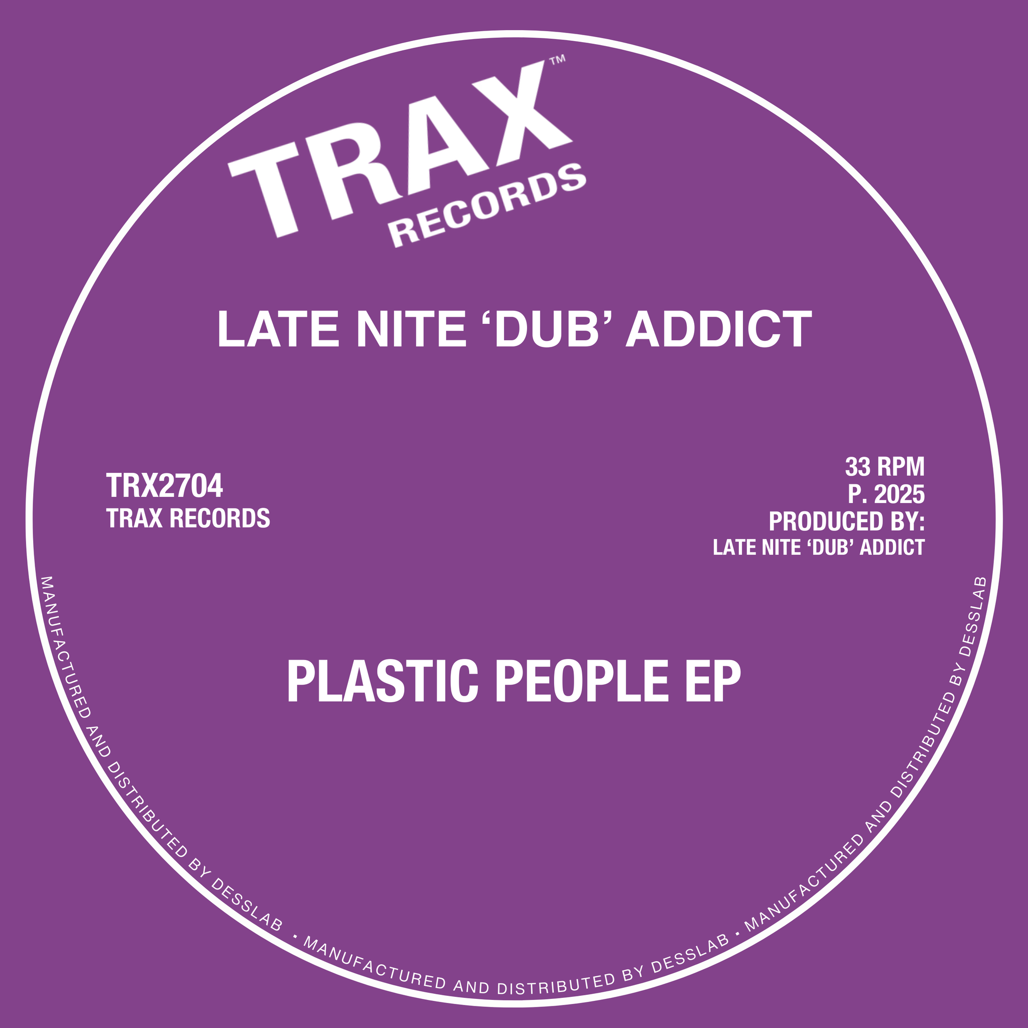 LATE NITE 'DUB' ADDICT - PLASTIC PEOPLE EP