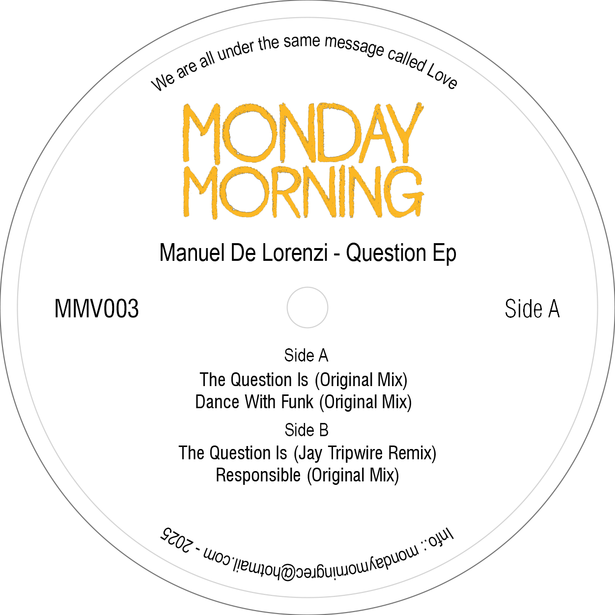Manuel De Lorenzi - QUESTION EP