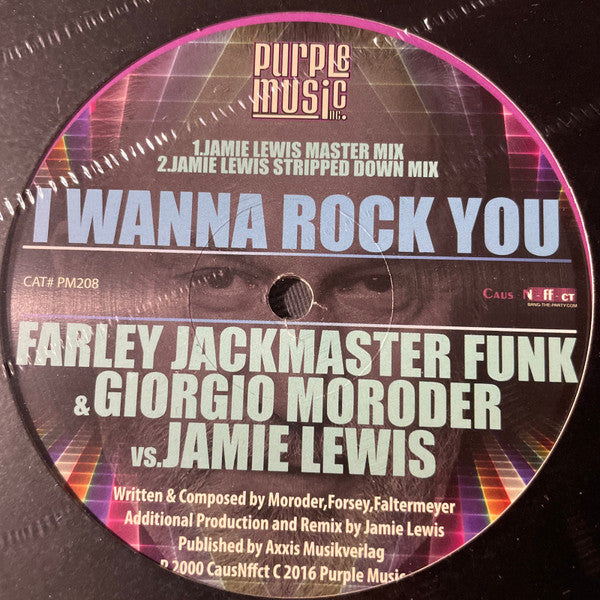 Farley "Jackmaster" Funk, Giorgio Moroder vs Jamie Lewis - I Wanna Rock You