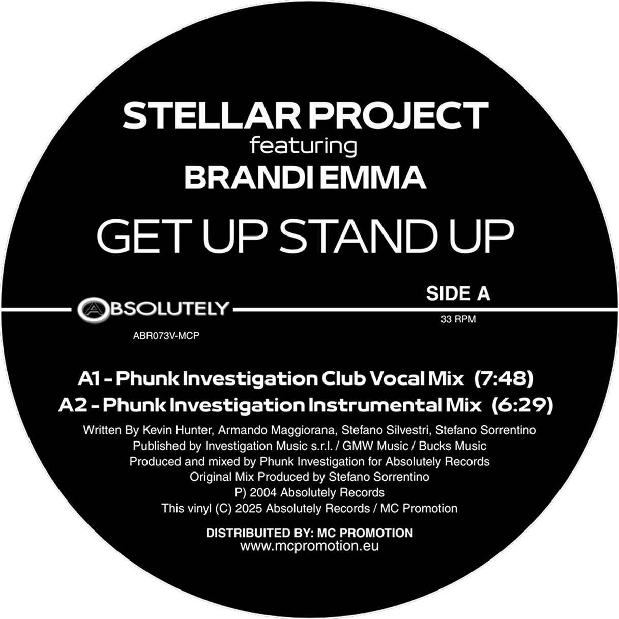 Stellar Project feat. Brandi Emma - Get Up Stand Up