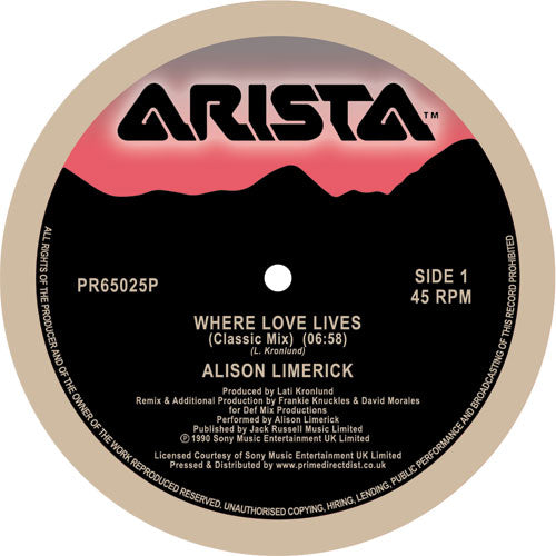 Alison Limerick - WHERE LOVE LIVES