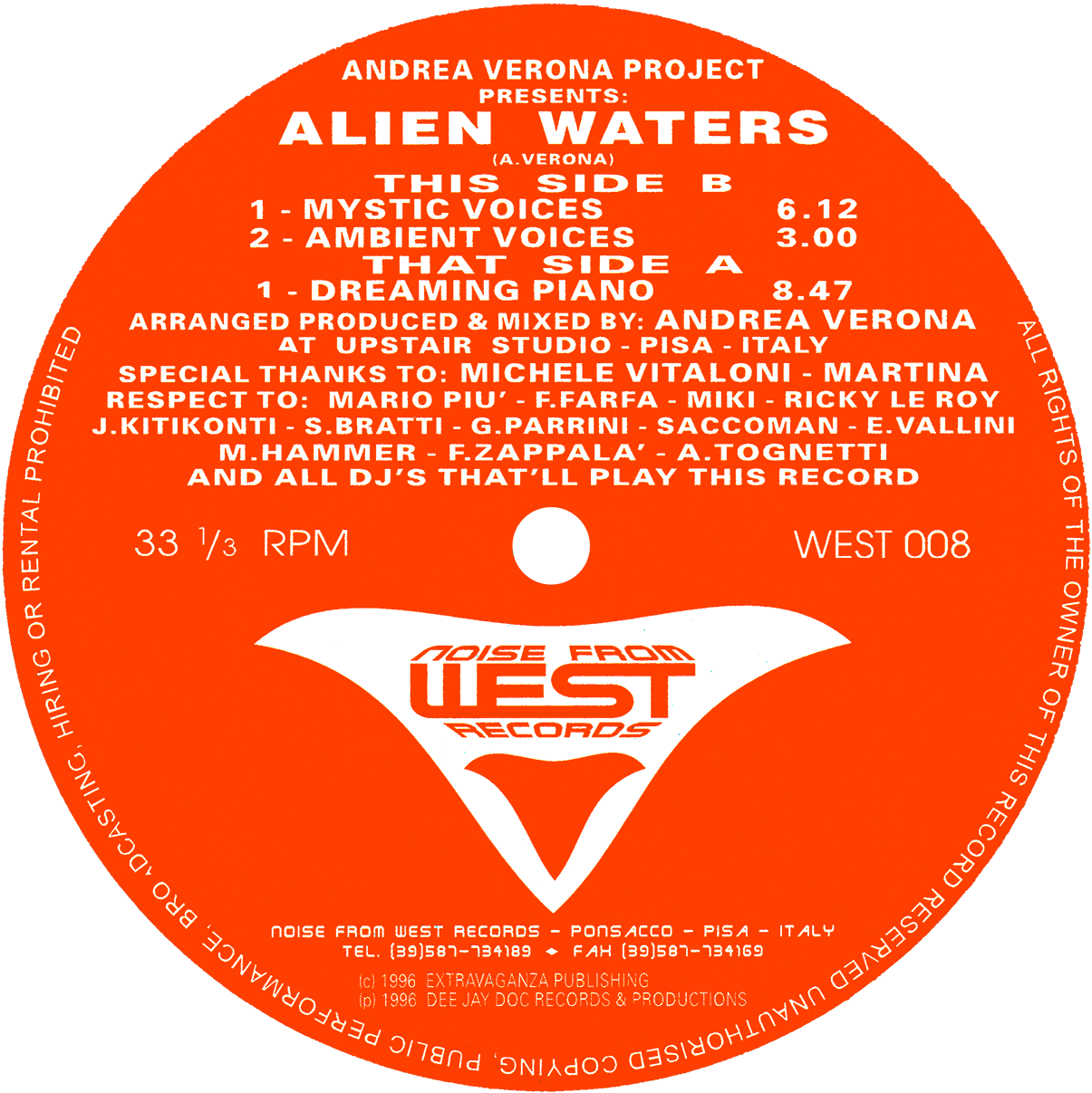 andrea verona project - ALIEN WATERS